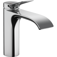 Смеситель для раковины hansgrohe Vivenis 110 CoolStart, с металлическим сливным гарнитуром 75023000, хром
