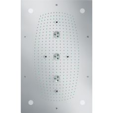 Верхний душ hansgrohe Raindance Rainmaker 680 3jet с потолочным креплением скрытого монтажа, с подсветкой 28418000, хром