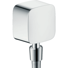 Шланговое подключение hansgrohe FixFit с клапаном обратного тока и шарнирным соединением 27414000, хром