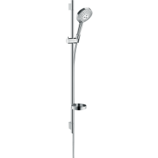 Душевой гарнитур hansgrohe Raindance Select S 120 3jet PowderRain со штангой 90 см и мыльницей 27667000, хром