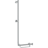 Душевая штанга hansgrohe Unica Comfort 110 см, левосторонняя, белый/хром