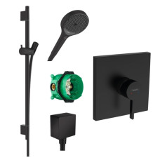 Готовый набор для душа скрытого монтажа hansgrohe Rainfinity HG-PR77, матовый черный