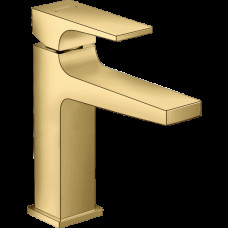 Смеситель для раковины hansgrohe Metropol 110 со сливным клапаном Push-Open 32507990/U, полированное золото, уцененный товар