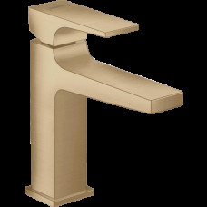 Смеситель для раковины hansgrohe Metropol 110 со сливным клапаном Push-Open 32507140/U, шлифованная бронза, уцененный товар