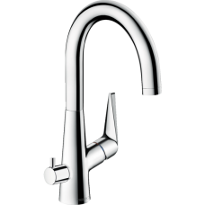 Смеситель для кухонной мойки hansgrohe Talis M51 220, с запорным вентилем 72811000, хром