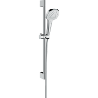 Душевой гарнитур hansgrohe Croma Select E 110 3jet Vario со штангой 65 см, белый/хром