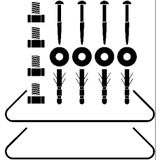 Монтажный угловой набор для душевой панели hansgrohe Raindance Lift 27999000