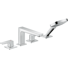 Внешняя часть смесителя для ванны hansgrohe Metropol на край ванны, на 4 отверстия 32553000, хром