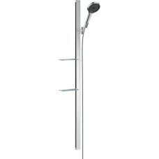 Душевой гарнитур hansgrohe Rainfinity 130 3jet EcoSmart со штангой 150 см и мыльницей 27674000, хром