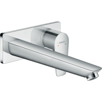 Смеситель для раковины hansgrohe Talis E настенный с длинным изливом