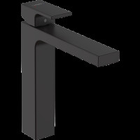 Смеситель для раковины hansgrohe Vernis Shape 190, со сливным гарнитуром 71562670/U, матовый черный, уцененный товар