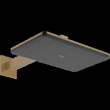 Верхний душ hansgrohe Raindance Alive Q 2jet с душевым кронштейном, 24550140, шлифованная бронза