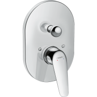 Внешняя часть смесителя для ванны hansgrohe Novus скрытого монтажа 71047000, хром
