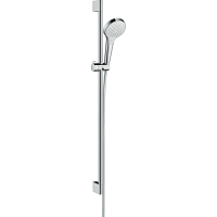 Душевой гарнитур hansgrohe Croma Select S 110 3jet Vario со штангой 90 см 26572400, белый/хром