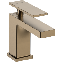 Смеситель для раковины hansgrohe Tecturis E 80, EcoSmart+, для холодной воды, 73013140, шлифованная бронза