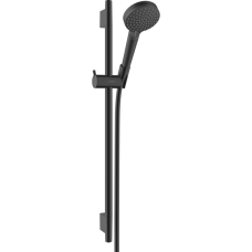 Душевой гарнитур hansgrohe Vernis Blend 100 2jet Vario EcoSmart со штангой 65 см 26423670, матовый черный