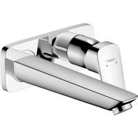 Внешняя часть смесителя для раковины hansgrohe Logis скрытого монтажа, настенный, хром