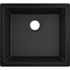 Кухонная мойка hansgrohe S51 S510-U450 интегрированная 43431170, черный графит