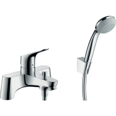 Смеситель для ванны hansgrohe Focus на край ванны с душевым гарнитуром 31521000, хром