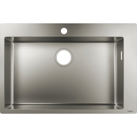 Кухонная мойка hansgrohe S71 S711-F660 врезная, нержавеющая сталь