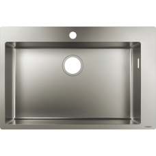 Кухонная мойка hansgrohe S71 S711-F660 врезная 43302800, нержавеющая сталь