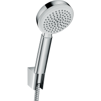 Душевой набор hansgrohe Crometta 100 1jet с держателем и шлангом 125 см 26664400, белый/хром