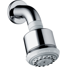 Верхний душ hansgrohe Clubmaster 85 3jet EcoSmart с настенным кронштейном 26606000, хром