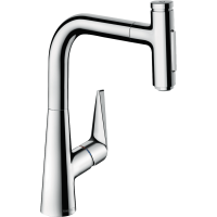 Смеситель для кухонной мойки hansgrohe Talis Select M51 220, с вытяжным душем 2jet, sBox 73868000, хром