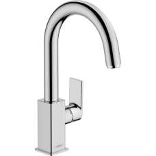 Смеситель для раковины hansgrohe Vernis Shape 210, со сливным гарнитуром 71564000, хром