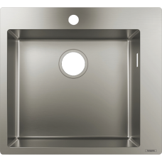 Кухонная мойка hansgrohe S71 S711-F450 врезная 43301800, нержавеющая сталь