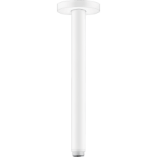 Душевой кронштейн hansgrohe S потолочный 300 мм 27389700, матовый белый