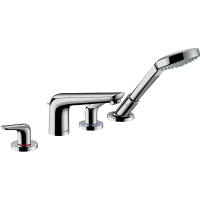 Внешняя часть смесителя для ванны hansgrohe Novus на край ванны, на 4 отверстия, хром