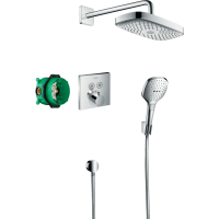 Душевая система hansgrohe Raindance Select E 300 2jet скрытого монтажа с термостатом 27296000, хром