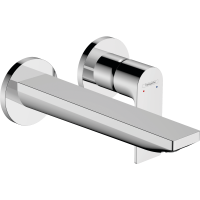 Смеситель для раковины hansgrohe Rebris E, скрытого монтажа, настенный, с изливом 19.5 см