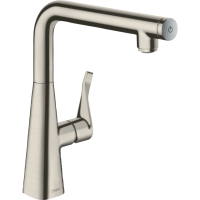 Смеситель для кухонной мойки hansgrohe Metris Select M71 260, под сталь