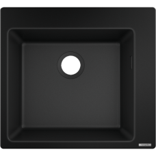Кухонная мойка hansgrohe S51 S510-F450 врезная 43312170, черный графит