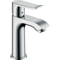Смеситель для раковины hansgrohe Metris 100, без сливного гарнитура, хром