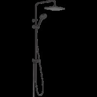 Душевая система hansgrohe Vernis Shape 230 1jet Reno с переключателем потоков, матовый черный