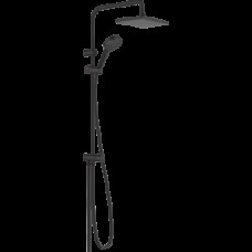 Душевая система hansgrohe Vernis Shape 230 1jet Reno с переключателем потоков 26282670, матовый черный