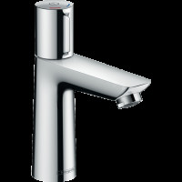 Смеситель для раковины hansgrohe Talis Select E 110 со сливным гарнитуром, хром