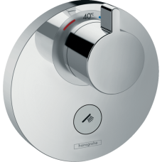 Внешняя часть термостата для душа hansgrohe ShowerSelect S HighFlow скрытого монтажа, с клапаном для ручного душа 15742000, хром