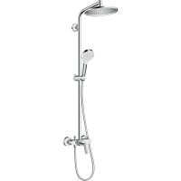 Душевая система hansgrohe Crometta S 240 1jet со смесителем для душа 27269000, хром