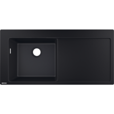 Кухонная мойка hansgrohe S51 S5110-F450 врезная с правым крылом 43330170, черный графит