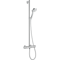 Душевая система hansgrohe Croma Select S SemiPipe Multi с термостатом 27247400, белый/хром