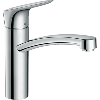 Смеситель для кухонной мойки hansgrohe Logis M31 160, CoolStart, EcoSmart 71839000, хром