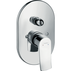 Внешняя часть смесителя для ванны hansgrohe Metris скрытого монтажа 31484000, хром