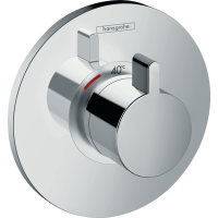 Внешняя часть термостата для душа hansgrohe Ecostat S скрытого монтажа 15756000, хром