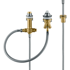 Встраиваемая часть однорычажного смесителя на край ванны на 3 отверстия hansgrohe 13439180