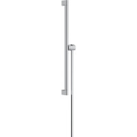 Душевая штанга hansgrohe Unica S Puro 650 мм со слайдером и шлангом Isiflex 1600 мм 24402000, хром