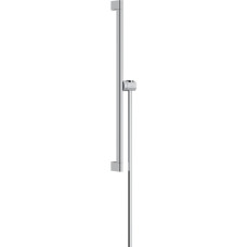 Душевая штанга hansgrohe Unica S Puro 650 мм со слайдером и шлангом Isiflex 1600 мм 24402000, хром